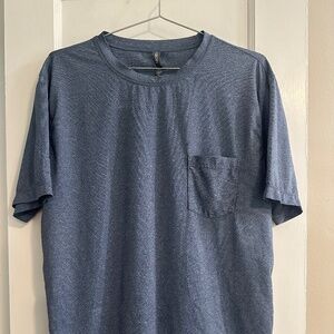 Vuori Mens Performance Short Sleeve Tee Shirt Blue L